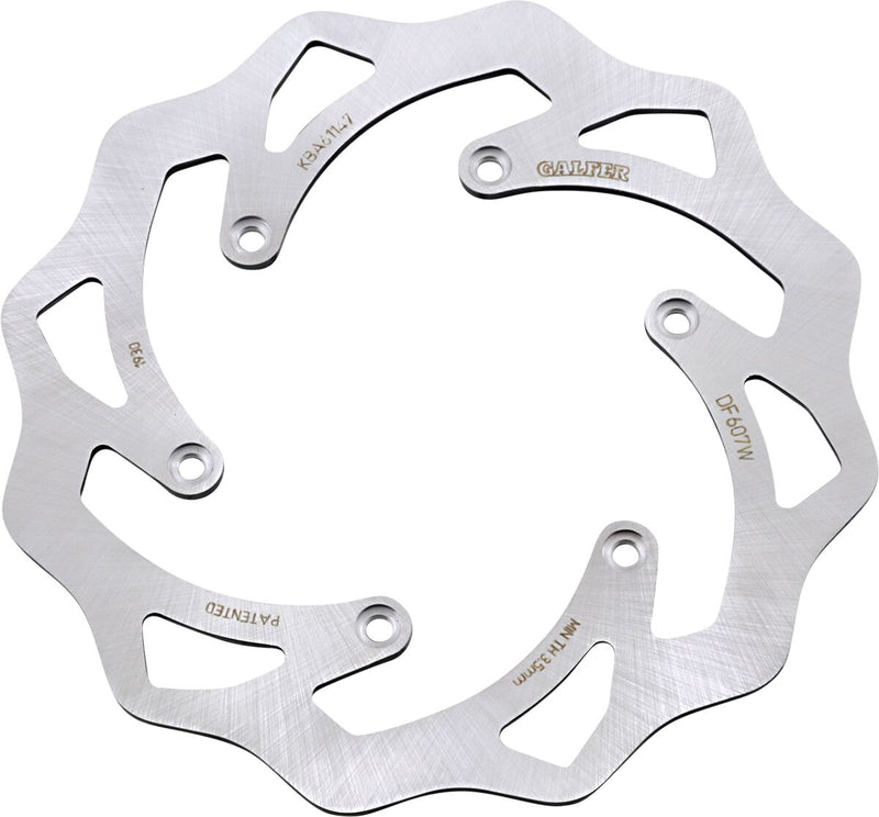 Galfer Brake Rotor Rear One Piece (Fixed) Stainless Steel Each