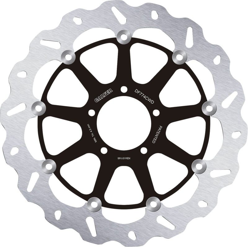 Galfer Brake Rotor for 2007-2026 DUCATI Front Right Two Piece (Floating) Stainless Steel