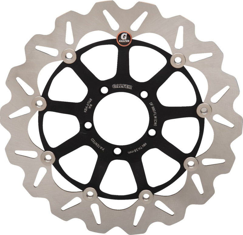 Galfer Brake Rotor for 2003-2019, 2021-2025 DUCATI Wave® Front Two Piece (Floating) Stainless Steel