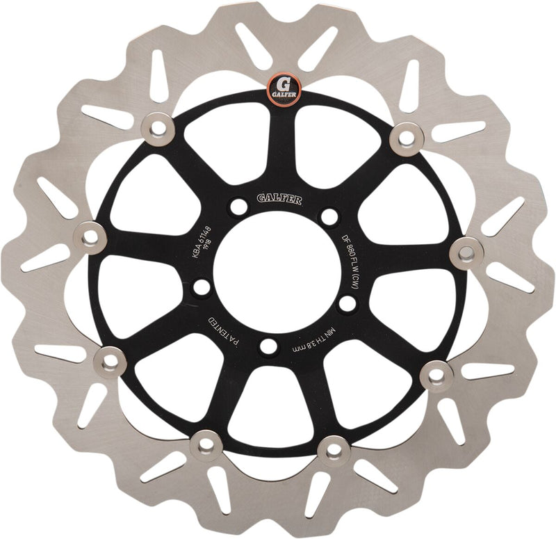Galfer Brake Rotor for 2003-2019, 2021-2025 DUCATI Wave® Front Two Piece (Floating) Stainless Steel Each