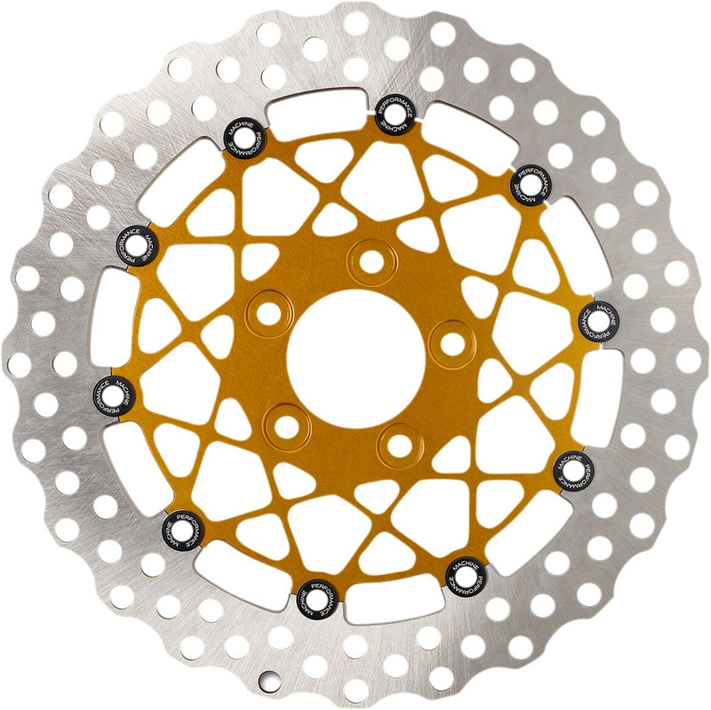 Two-Piece Brake Rotor Dyna,
Softail,
Revolution,
Sportster,
Touring,
Trike