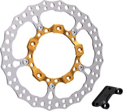Arlen Ness Gold Anodised 14" Billet Big Brake Full Floating Right Rotor Kit for 2014-2025 Harley-Davidson Touring Motorcycles #300-006
