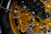 Arlen Ness Gold Anodised 14" Billet Big Brake Full Floating Right Rotor Kit for 2014-2025 Harley-Davidson Touring Motorcycles #300-006