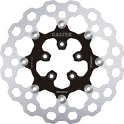 Galfer Cubiq™ Brake Rotor for 1986-2017, 2022 Harley-Davidson Black Chrome Front Full-Floating