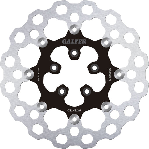Galfer Cubiq™ Brake Rotor for 1986-2017, 2022 Harley-Davidson Black Chrome Front Full-Floating