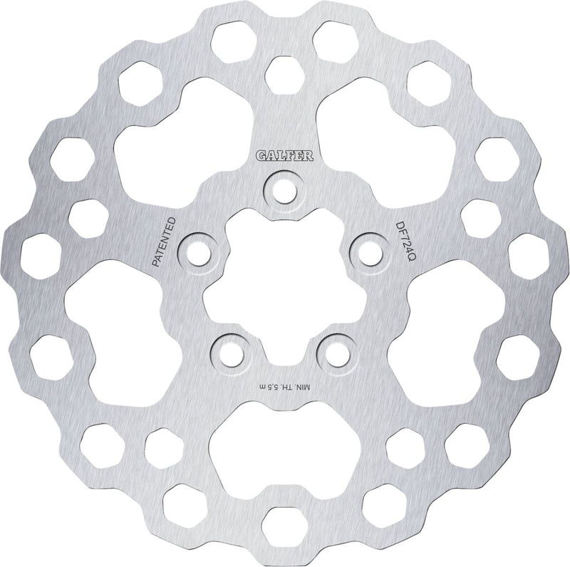 Galfer Cubiq™ Brake Rotor for 2005-2021 Harley-Davidson Chrome Rear Full-Floating