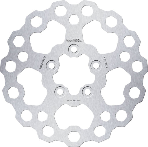 Galfer Cubiq™ Brake Rotor for 2005-2021 Harley-Davidson Chrome Rear Full-Floating