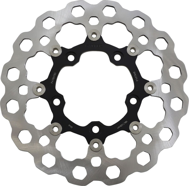 Galfer Cubiq™ Brake Rotor for 2008-2017 Harley-Davidson Black Chrome Front Full-Floating