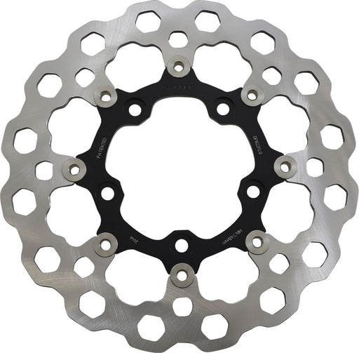Galfer Cubiq™ Brake Rotor for 2008-2017 Harley-Davidson Black Chrome Front Full-Floating