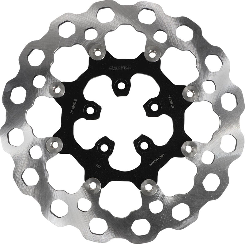 Galfer Cubiq™ Brake Rotor for 2004-2024 Harley-Davidson Black Chrome Front Full-Floating