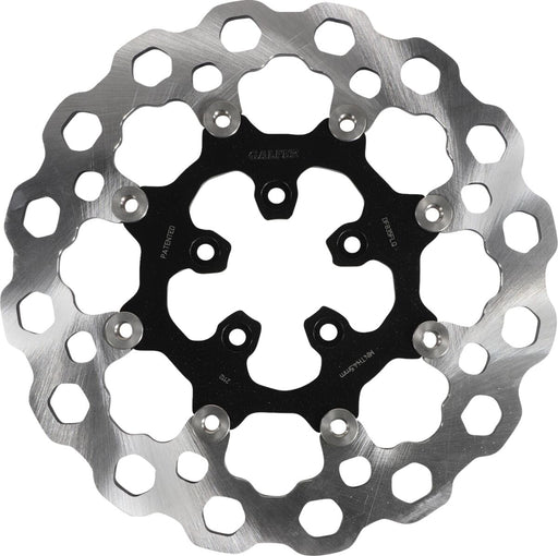 Galfer Cubiq™ Brake Rotor for 2004-2024 Harley-Davidson Black Chrome Front Full-Floating