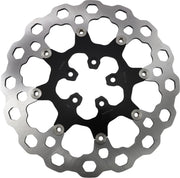 Galfer Oversize Cubiq™ Brake Rotor for 2000-2007, 2018-2019 Harley-Davidson Black Chrome Front Full-Floating Each