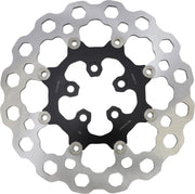 Galfer Cubiq™ Brake Rotor for 2008-2024 Harley-Davidson Black Chrome Rear Full-Floating