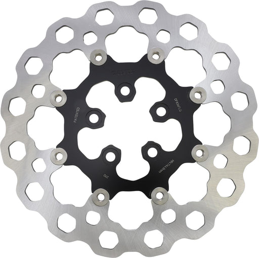 Galfer Cubiq™ Brake Rotor for 2008-2024 Harley-Davidson Black Chrome Rear Full-Floating