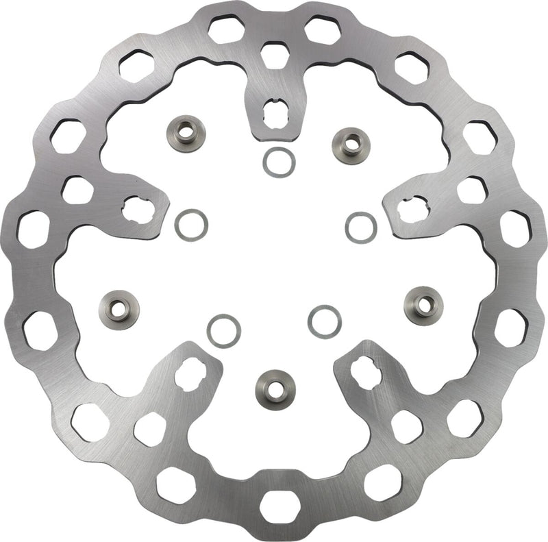 Galfer Oversize Cubiq™ Brake Rotor for 2014-2023 Harley-Davidson Chrome Front Two Piece (Semi-Floating)