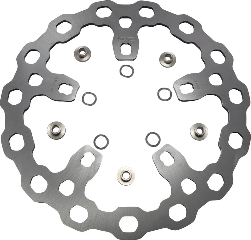 Galfer Oversize Cubiq™ Brake Rotor for 2011-2023 Harley-Davidson Chrome Front Two Piece (Semi-Floating)