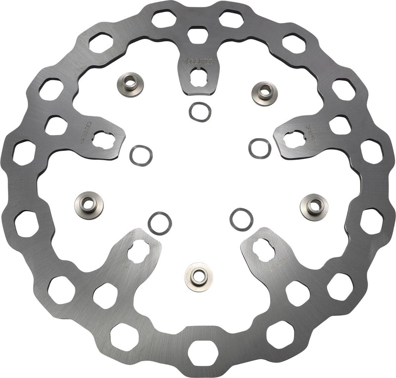 Galfer Oversize Cubiq™ Brake Rotor for 2011-2023 Harley-Davidson Chrome Front Two Piece (Semi-Floating) Each