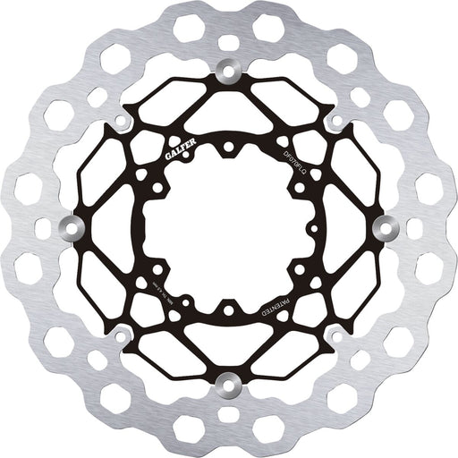Galfer Cubiq™ Brake Rotor for 2003-2021, 2024-2026 HONDA Black Chrome Front Full-Floating