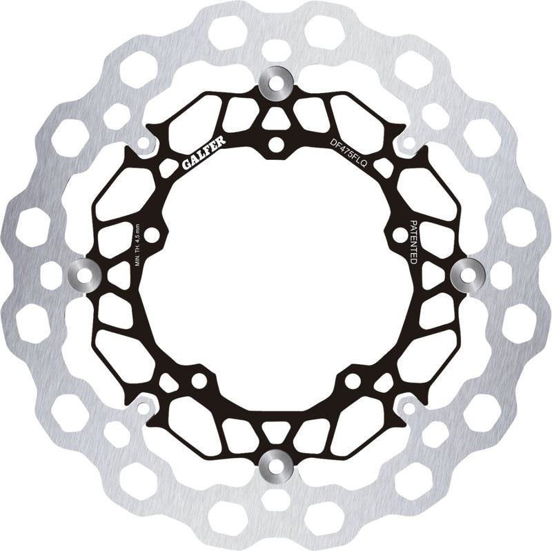 Galfer Cubiq™ Brake Rotor Black Silver Front Full-Floating