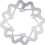 Galfer Wave® Brake Rotor Silver Stainless Steel Solid-Mount Rear One Piece (Fixed)
