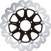 Galfer Brake Rotors for 2005-2008 DUCATI Wave® Black Silver Full-Floating Front Two Piece (Floating) Aluminium Stainless Steel