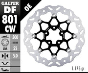 Galfer Brake Rotors for 2018-2020, 2022-2024 KTM DUKE 790 Wave® Black Silver Full-Floating Front Two Piece (Floating) Aluminium Stainless Steel Each