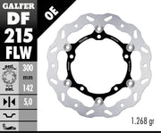 Galfer Brake Rotor for 2017-2026 KAWASAKI Wave® Black Silver Full-Floating Front Two Piece (Floating) Stainless Steel Each