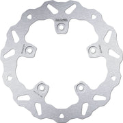 Galfer Wave® Brake Rotor Silver Stainless Steel Solid-Mount Rear One Piece (Fixed)