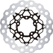 Galfer Brake Rotor Floating Cubiq for 2004-2026 KAWASAKI Black Silver Full-Floating Front Two Piece (Floating) Aluminium Stainless Steel
