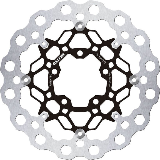 Galfer Brake Rotor Floating Cubiq for 2004-2026 KAWASAKI Black Silver Full-Floating Front Two Piece (Floating) Aluminium Stainless Steel