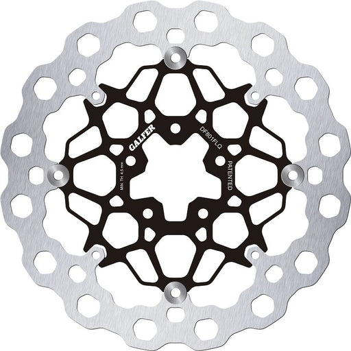 Galfer Brake Rotor Floating Cubiq Black Silver Full-Floating Front Two Piece (Floating) Aluminium Stainless Steel