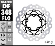 Galfer Brake Rotor Floating Cubiq for 2005-2025 SUZUKI Black Silver Full-Floating Front Two Piece (Floating) Aluminium Stainless Steel Each