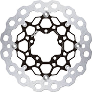 Galfer Brake Rotor Floating Cubiq for 2012-2024 TRIUMPH Black Silver Full-Floating Front Two Piece (Floating) Aluminium Stainless Steel
