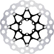 Galfer Brake Rotor Floating Cubiq Silver Stainless Steel Solid-Mount Front One Piece (Fixed)