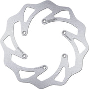 Galfer Wave® Brake Rotor Silver Stainless Steel Solid-Mount Rear One Piece (Fixed)