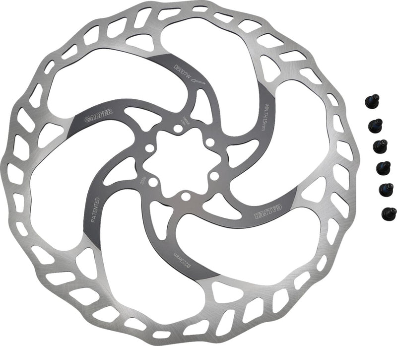 Galfer Fixed/Oversize Bicycle Brake Rotor Black Machined Oversized Stainless Steel