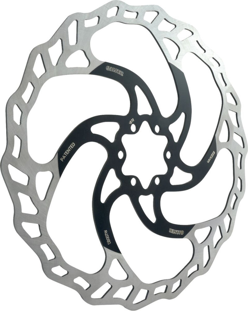 Galfer Fixed/Oversize Bicycle Brake Rotor Black Machined Oversized Stainless Steel Each