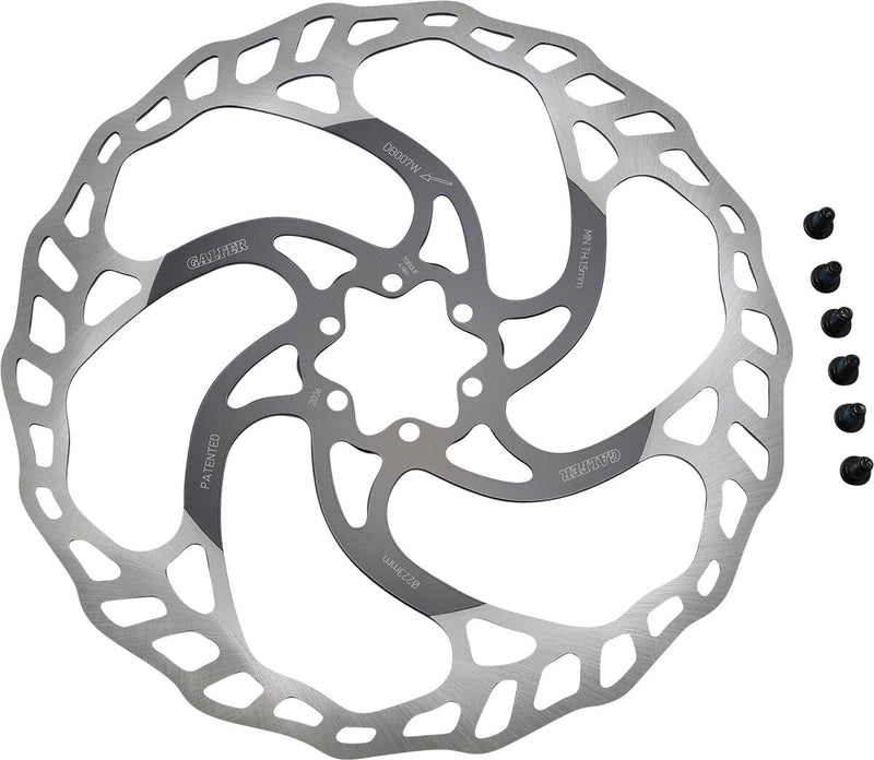 Galfer Fixed/Oversize Bicycle Brake Rotor Black Machined Oversized Stainless Steel Each