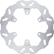 Galfer BRAKE ROTOR FIXED WAVE for 2019-2026 ROYAL ENFIELD Wave® Silver Solid-Mount Rear One Piece (Fixed) Stainless Steel