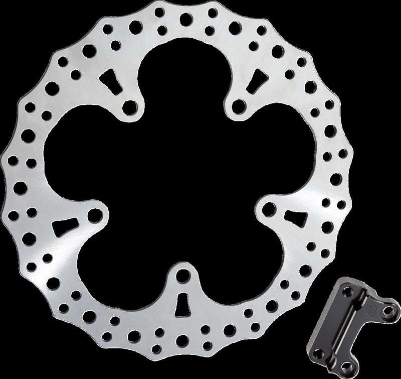 Arlen Ness Left Jagged Brake Rotor for 2014-2026 Harley-Davidson Touring Motorcycles