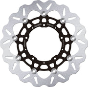 Galfer Brake Rotors for 2017-2026 HONDA X-ADV 750 Wave® Black Silver Full-Floating Front Two Piece (Floating) Aluminium Alloy Stainless Steel