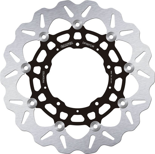 Galfer Brake Rotors for 2017-2026 HONDA X-ADV 750 Wave® Black Silver Full-Floating Front Two Piece (Floating) Aluminium Alloy Stainless Steel
