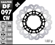 Galfer Brake Rotors for 2017-2026 HONDA X-ADV 750 Wave® Black Silver Full-Floating Front Two Piece (Floating) Aluminium Alloy Stainless Steel Each