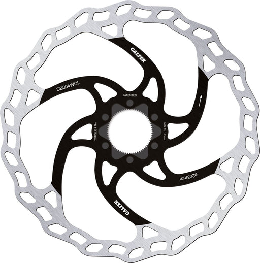 Galfer Fixed Disc Wave® Center-Lock Brake Rotor Black Silver Stainless Steel