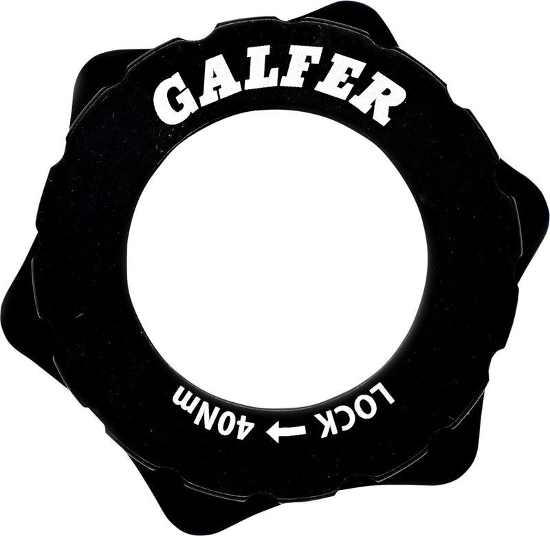 Galfer Universal Center Lock Bicycle Brake Rotor Adapter Anodised Black Aluminium Each