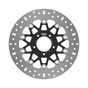 EBC X-Series Brake Rotor for 2016-2022 INDIAN SCOUT X Series Black Silver Full-Floating Front Two Piece (Floating) High-Carbon Stainless Steel Each