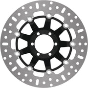 EBC X-Series Brake Rotor Black Silver Full-Floating Rear Two Piece (Floating) Stainless Steel