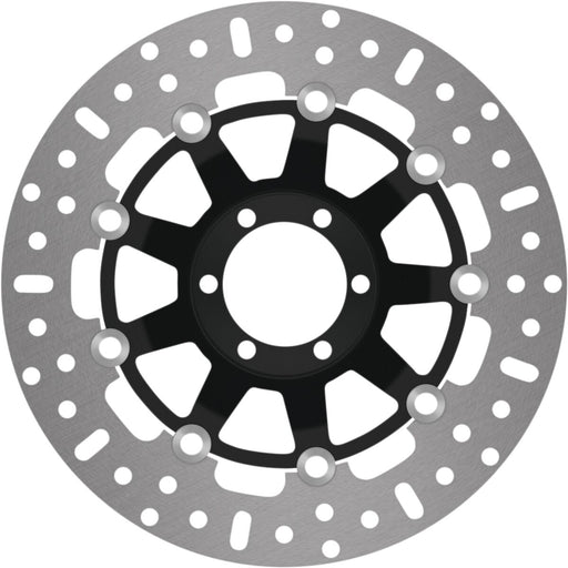 EBC X-Series Brake Rotor Black Silver Full-Floating Rear Two Piece (Floating) Stainless Steel