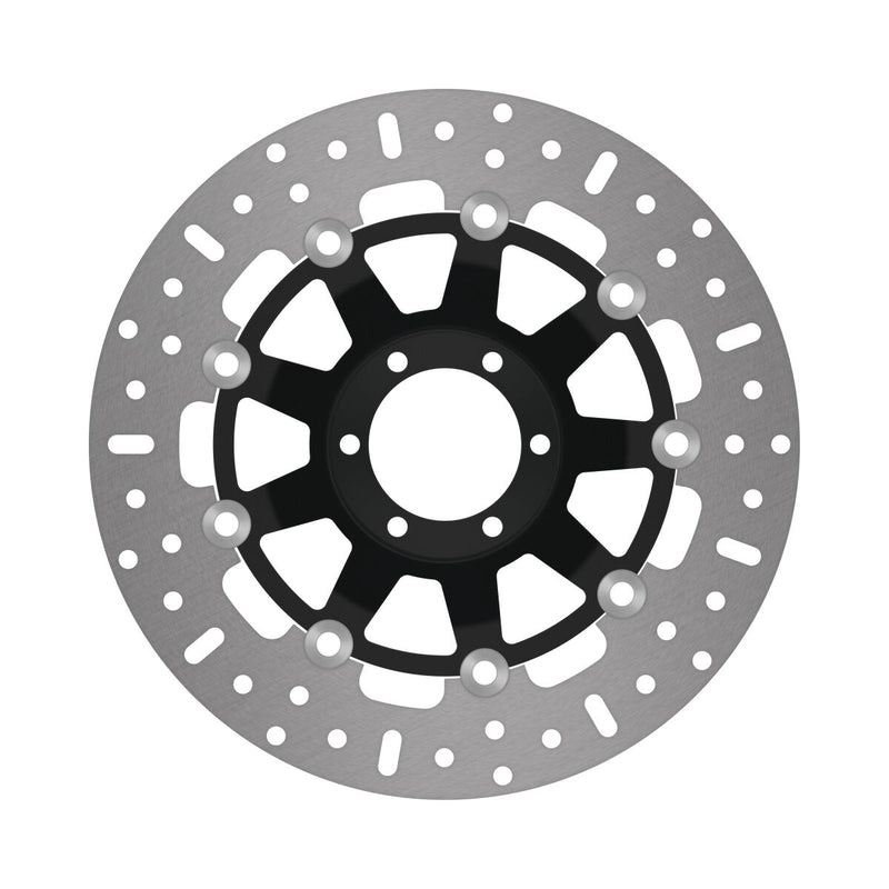EBC X-Series Brake Rotor Black Silver Full-Floating Rear Two Piece (Floating) Stainless Steel Each
