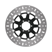 EBC X-Series Brake Rotor Round Black Silver Full-Floating Front Two Piece (Floating) Stainless Steel Each